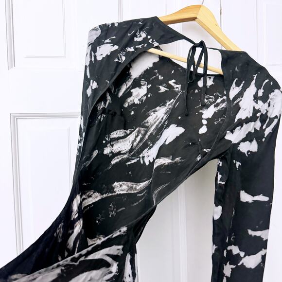 Third Form Twist Through Bias Tie Back Midi Dress - Picture 8 of 13